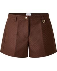 CASABLANCA - Mono Cotton Slim-Fit Woven Shorts - Lyst