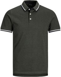 Jack & Jones - Paulos Tipped Pique Short Sleeve Polo Shirt Plus Size - Lyst