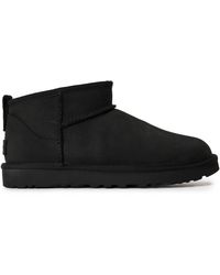 UGG - Classic Ultra Mini Nubuck Snug Boots - Lyst