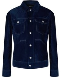Tom Ford - Suede Western Long Sleeve Leather Jacket - Lyst