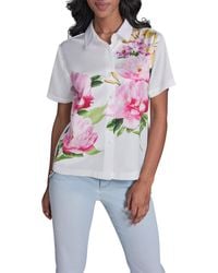 KARL LAGERFELD - Sportswear Patterned Short Sleeve Shirt - Lyst