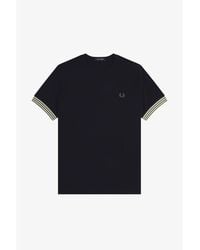 Fred Perry - Stripe Cuff T-Shirt - Lyst