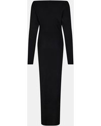 Naked Wardrobe - Knit Off-Shoulder Sweater Maxi Dress - Lyst