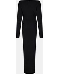 Naked Wardrobe - Knit Off-Shoulder Sweater Maxi Dress - Lyst
