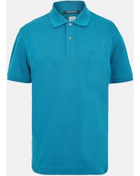 CP COMPANY METROPOLIS - Tipped Short Sleeve Polo Shirt - Lyst