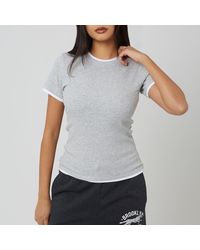 Brave Soul - Bs Double Layer Effect T-Shirt - Lyst