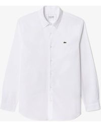 Lacoste - Long-Sleeve Oxford Shirt - Lyst