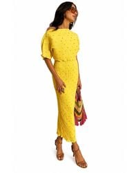 Never Fully Dressed - Tilly Plisse Maxi Dress - Lyst