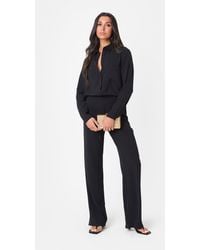 I Saw It First - Soft Crepe Long Sleeve Shirt - Lyst