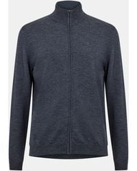 BOSS - Wool Full Zip Sweatshirt - Lyst