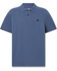 Timberland - Millers River Pique Cotton Short-Sleeve Polo Shirt - Lyst