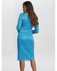Gina Bacconi - Melody Lace Party Wrap Dress - Lyst