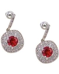 Mason Knight Yager - Square Cubic Edge Cubic Drop Earring - Lyst