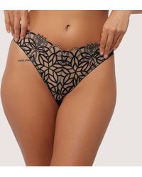 Wolf & Whistle - Aisha Optical Embroidery Thong - Lyst