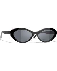 CHANEL - F Narrow Cat Eye Sg - Lyst