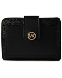 MICHAEL Michael Kors - Small Tab Compact Pocket Wallet - Lyst