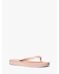 MICHAEL Michael Kors - Posie Flip Flops - Lyst