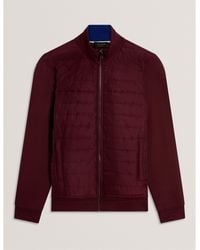 Ted Baker - Long Sleeve Quilted Hybrid Jacket - Lyst