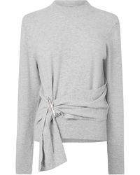 Ted Baker - Drape Long-Sleeve Crew-Neck Jumper - Lyst