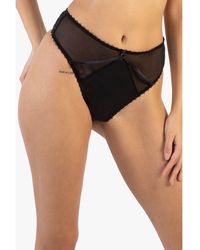 Playful Promises - Noelle Satin Strappy High Waist Thong - Lyst