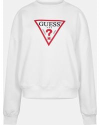 Guess - Triangle Icon Sweatshirt - Lyst