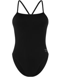 Speedo - Solid V-Back 2.0 One-Piece Swimsuit - Lyst