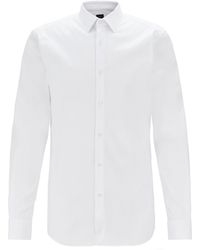 BOSS - T-Hays Plain Long-Sleeve Shirt - Lyst