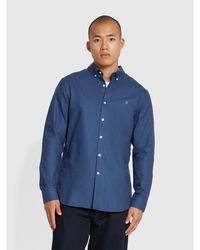 Farah - Oxford Long Sleeve Shirt - Lyst