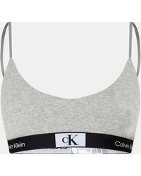Calvin Klein - Unlined Non Wired Triangle Bralette - Lyst