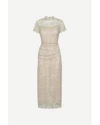 ROTATE BIRGER CHRISTENSEN - Lace-Detail Midi Dress - Lyst