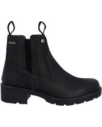 HUNTER - Skye Dealer Leather Flat Ankle Boots - Lyst