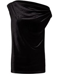 Ralph Lauren - Kinthea Velvet Top - Lyst