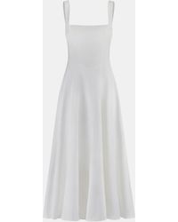 Odd Muse - The Ultimate Muse High Waist Square Neck Midi Dress - Lyst