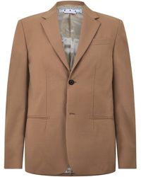 Off-White c/o Virgil Abloh - Double Breasted Drill Relaxed Blazer - Lyst