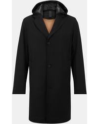 BOSS - P-Cam-J-Hood Water-Resistant Hooded Trench Coat - Lyst