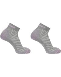Salomon - Wool Quarter 2 Pack Walking Socks - Lyst