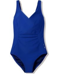 Speedo - Shirred Contour One-Piece Swimsuit - Lyst