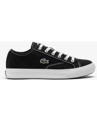 Lacoste - Backcourt Canvas Low Trainers Size 7.5 - Lyst