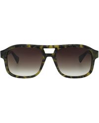AllSaints - Enzo Metal Aviator Sunglasses - Lyst