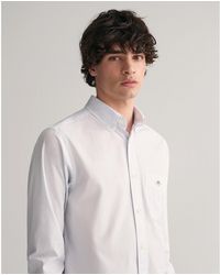 GANT - Poplin Banker Shirt - Lyst