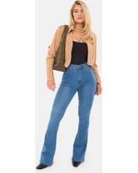 I Saw It First - Faux Suede Biker Jacket - Lyst