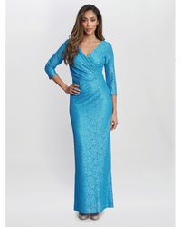 Gina Bacconi - Fearne Lace Wrap Maxi Dress - Lyst