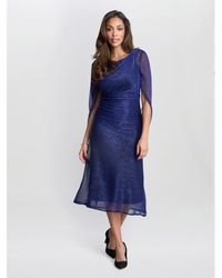 Gina Bacconi - Ciara Metallic Knit Dress - Lyst