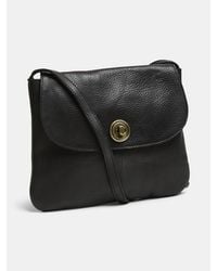 Pieces - Totally Large Leather Cross-Body Bag - Lyst
