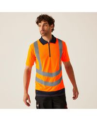 Regatta - Hi Vis Pro Reflective Polo Work Shirt - Lyst