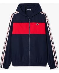 Lacoste - Colour Block Logo Stripe Tennis Jacket - Lyst