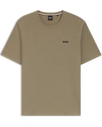 BOSS - Bodywear Waffle T-Shirt With Structured Design - Lyst
