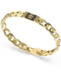 Guess - Tag Stainless Steel Chain Bracelet - Lyst