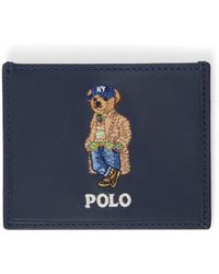 Polo Ralph Lauren - Polo Bear Leather Medium Credit Card Holder - Lyst