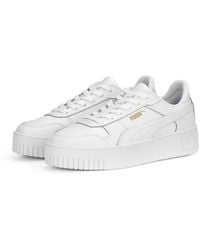 PUMA - Carina Street Sneaker White-rose Mauve-feather Gray - Lyst